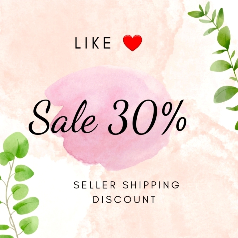 Gets a 30% off of every item you like + seller Shipping discount...